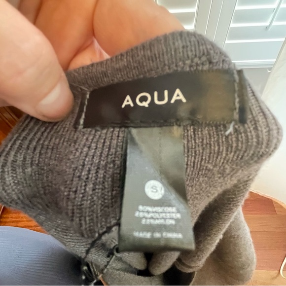 Aqua Charcoal Long Sleeve Wrap Dress - Picture 4 of 4